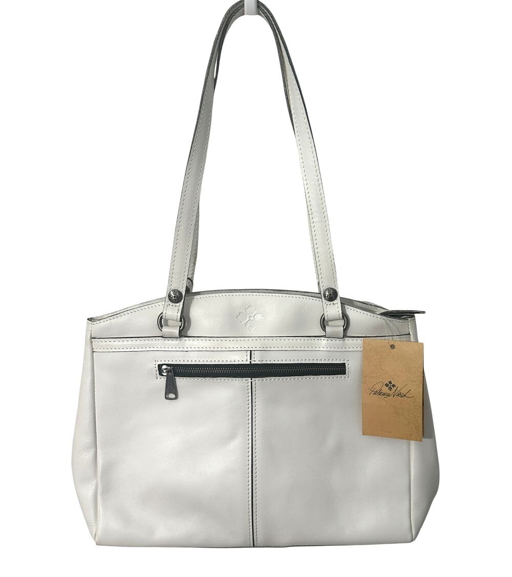 Patricia Nash NEW White Leather Poppy Tote Bag Womens Shoulder Purse Western NWT
